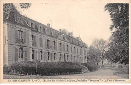 RIS ORANGIS - Maison Des Artistes Lyriques, Fondation " Dranem " - La Cour D'honneur - état - Ris Orangis