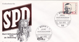 BRD,1972, Schmuck-FDC  Mit Nr. 738 "Kurt Schuhmacher" - Briefe U. Dokumente