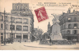 MONTROUGE - Le Rond Point - La Poste Et Le Monument Aux Morts - Très Bon état - Montrouge