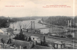 VILLENEUVE SAINT GEORGES - Panorama De La Seine Et Vue Sur Ablon - Très Bon état - Villeneuve Saint Georges