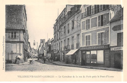 VILLENEUVE SAINT GEORGES - Le Carrefour De La Rue De Paris Près Le Pont D'Yerres - Très Bon état - Villeneuve Saint Georges