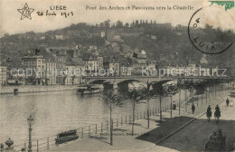 73508184 Liege Luettich Pont Des Arches Et Panorama Vers La Citadelle Liege Luet - Otros & Sin Clasificación