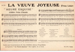 CHANSONS: La Veuve Joyeuse - Très Bon état - Musica E Musicisti