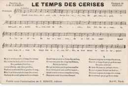 CHANSONS: Le Temps Des Cerises - Bon état - Musik Und Musikanten