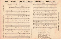 CHANSONS: Si J'ai Pleuré Pour Vous... - Très Bon état - Música Y Músicos