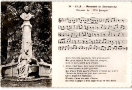 CHANSONS: Lille Monument De Desrousseaux Chanson Du P'tit Quinquin - Bon état - Musica E Musicisti