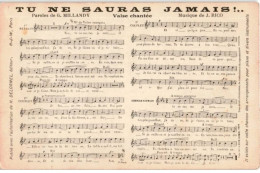 CHANSONS: Tu Ne Sauras Jamais!... - Très Bon état - Muziek En Musicus