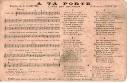 CHANSONS: à Ta Porte - état - Muziek En Musicus