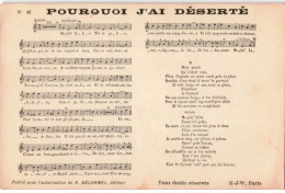 CHANSONS: Pourquoi J'ai Déserté - Très Bon état - Muziek En Musicus