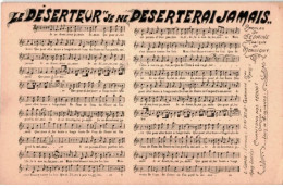 CHANSONS: Le Déserteur Je Ne Deserterai Jamais - Très Bon état - Musik Und Musikanten