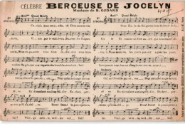 CHANSONS: Berceuse De Jocelyn - Bon état - Musique Et Musiciens