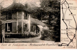 FONTAINEBLEAU: Forêt De Fontainebleau Restaurant De Franchard - Très Bon état - Fontainebleau