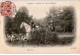 FONTAINEBLEAU: Chasse à Courre En Forêt De Fontainebleau Bien Aller - Très Bon état - Fontainebleau