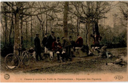 FONTAINEBLEAU: Chasse à Courre En Forêt De Fontainebleau, Déjeuner Des Piqueurs - Très Bon état - Fontainebleau