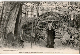 FONTAINEBLEAU: Forêt, La Fontaine Du Mont-chauvet - état - Fontainebleau