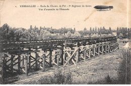 VERSAILLES - Ecole De Chemin De Fer - 5e Régiment De Génie - Vue D'ensemble De L'Estacade - état - Versailles