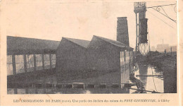 Les Inondations De Paris 1910 - Une Partie Des Ateliers Des Usines Du Pneu Continental à CLICHY - Très Bon état - Clichy