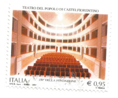 (REPUBBLICA ITALIANA) 2017, TEATRO DEL POPOLO DI CASTELFIORENTINO - Serie Di 1 Francobollo Usato - 2011-20: Oblitérés