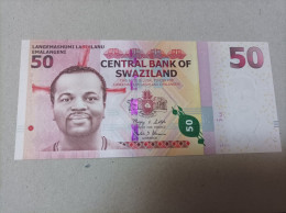 Billete Swaziland, 50 Emalangeni, Serie AA0018805, Año 2010, UNC - Swaziland