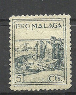 SPAIN Spanien Espana 1930ies Civil War Pro Malaga (*) Charity Spendemarke - Other & Unclassified