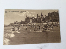 Carte Postale Ancienne (1933) Blankenberghe Marée Haute - Hoogtij - Blankenberge