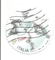 (REPUBBLICA ITALIANA) 2022, FEDERAZIONE ITALIANA SPORT ROTELLISTICI - Serie Di 1 Francobollo Usato - 2021-...: Usati
