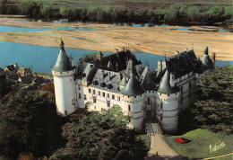 CHAUMONT-SUR-LOIRE   Le Château Dominant La Loire Vue Aérienne  20 (scan Recto Verso)MG2895 - Otros & Sin Clasificación