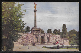 Germany.   Munich. Prince Regent Terrace With Peace Memorial. Illustrated View Posted Postcard - München
