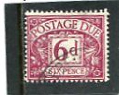 GREAT BRITAIN - 1959 POSTAGE DUE  CROWNS  WMK  6d   FINE USED - Portomarken