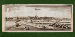 ST-DE Borgdorf 1654 BURGDORF Region HANNOVER Topographia Merian Kupferstich - Prenten & Gravure