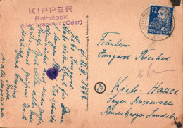 H1966 - Rathstock über Franfurt Oder - Kipper - Landpost Landpoststempel - Kurt Mader - Katze Cats - Storia Postale