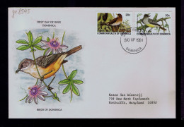 Gc8545 DOMINICA Birds Oiseaux Faune Animals Mailed Rockville -US - Andere & Zonder Classificatie