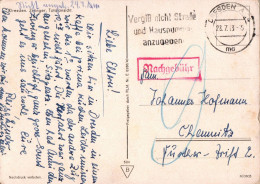 H1967 - Dresden Zwinger - Nachgebühr - RLM - Storia Postale