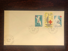 VIETNAM NORTH  FDC COVER 1963 YEAR RED CROSS TUBERCULOSIS BCG HEALTH MEDICINE STAMPS - Vietnam