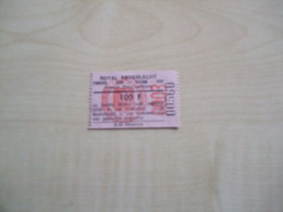 Ancien Ticket ROYAL ANDERLECHT - Eintrittskarten