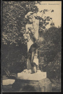 Germany.   Munich. Fountain Boy. By Matthias Gasteiger, German Sculptor. Illustrated View Posted Postcard - München