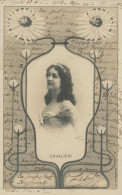 Lina Cavalieri Chateuse Opera Née Viterbo Decor Art Nouveau Tournesol Sunflower  Envoi Chateau Briou St Viatre 1902 41 - Beroemde Vrouwen