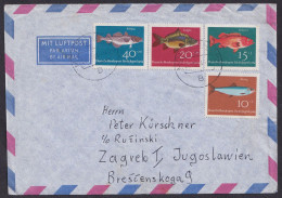 Germany, BRD 1964, Fish, Fishes, Letter München - Zagreb, Yugoslavia - Sonstige & Ohne Zuordnung