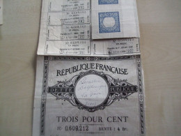 Action Ancienne 1939 REPUBLIQUE FRANCAISE DETTE PUBLIQUE - Andere & Zonder Classificatie