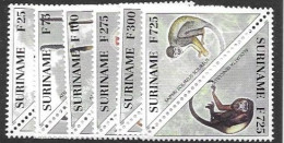 Surinam Mnh ** 1997 Monkey Set 26 Euros - Surinam