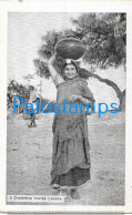 228152 AFRICA COSTUMES NATIVE A CHARMING WATER CARRIER POSTAL POSTCARD - Ohne Zuordnung