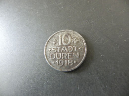 Deutschland Germany Stadt Düren 10 Pfennig 1918 - Notgeld - 10 Pfennig