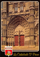 NANTES   La Cathédrale  St Pierre - Le Porche Principal   21 (scan Recto Verso)MH2904 - Nantes