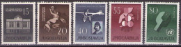 Yugoslavia 1960 - Significant Jubilees - Mi 930-934 - MNH**VF - Ungebraucht