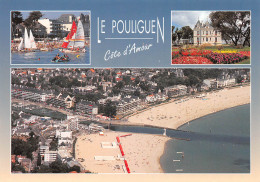 LE POULIGUEN  L'école De Voile, L'hôtel De Ville Et La Plage Benoît   24  (scan Recto Verso)MH2905 - Le Pouliguen