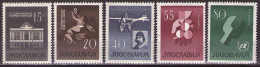 Yugoslavia 1960 - Significant Jubilees - Mi 930-934 - MNH**VF - Nuovi