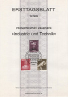 Germany 1982-12 Industrie Und Technik Farbfernsehkamera, Brauanlage, Brewing Equipment, Beer Bier, Train Railway, Bonn - 1981-1990