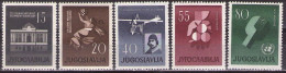 Yugoslavia 1960 - Significant Jubilees - Mi 930-934 - MNH**VF - Ongebruikt