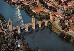 CAHORS   Vue Aérienne  Sur La Ville Et Le  Pont Valentré  28 (scan Recto Verso)MH2911 - Cahors