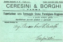 CARTOLINA COMMERCIALE - CERESINI & BORGHI - PARMA - Parma